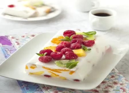 Gelée à la noix de coco et aux fruits variés