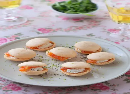 Macarons saumon - fromage frais