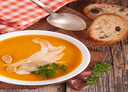 Soupe aux marrons et aux carottes