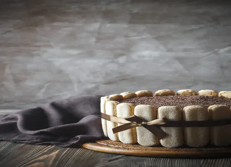 Charlotte poire-chocolat-mascarpone
