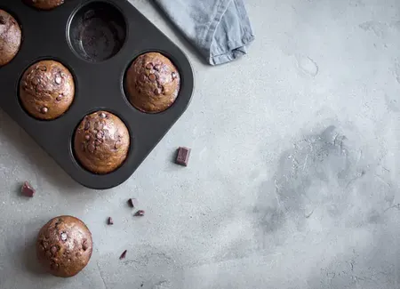 Muffins au chocolat light sans oeufs