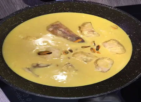 Blanquette de lotte au safran