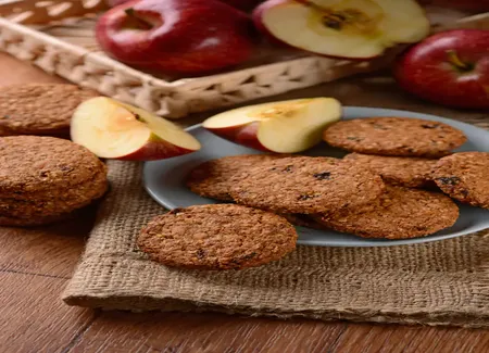 Cookies aux pommes et son d'avoine
