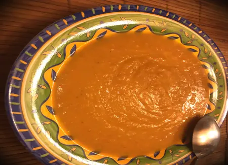 Velouté de butternut au bacon
