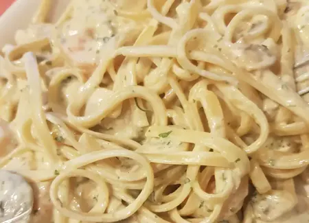 Scampi au boursin