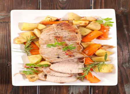 Vitello alla genovese (rôti de veau à la génoise)