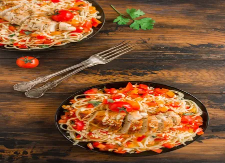 Spaghetti au poulet faciles