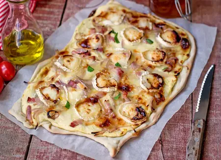 Tarte chèvre miel