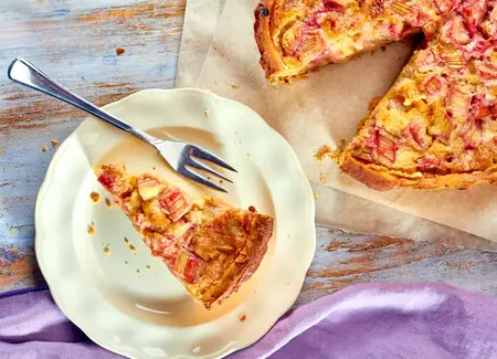 Tarte normande à la rhubarbe
