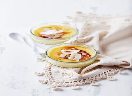 Crème brûlée revisitée au lait de coco