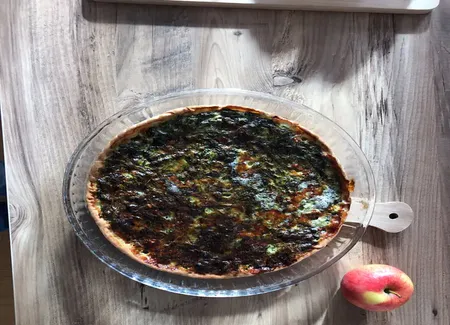 Tarte épinards et roquefort