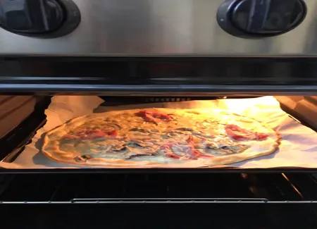 Pizza champignons et lardons