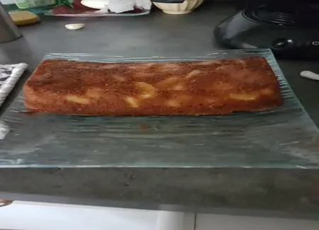 Cake croustillant ananas-banane