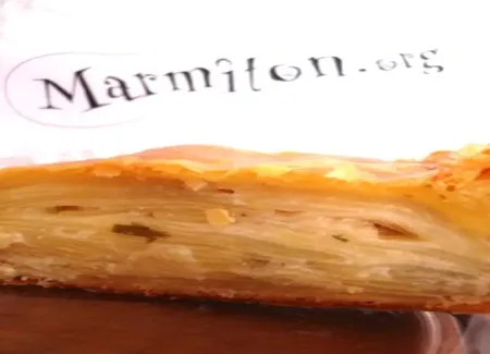 Tourte de pommes de terre a la creme de ciboulette
