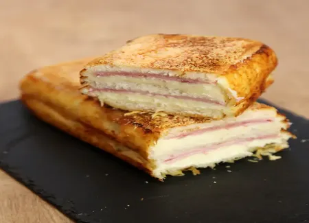 Croque-cake au jambon