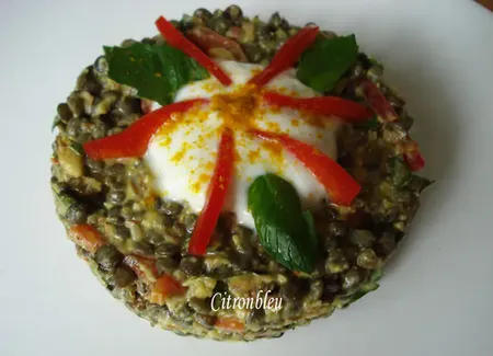 Salade de lentilles sucrée salée
