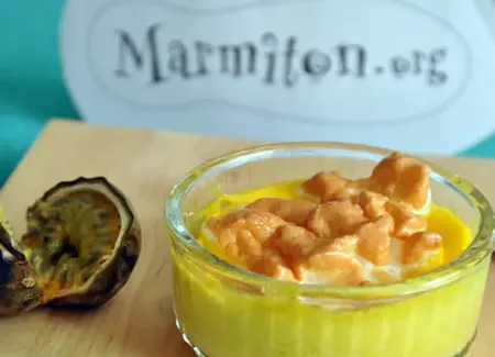 Crème mangue, citron, passion
