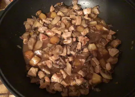 Porc au caramel et à l'ananas