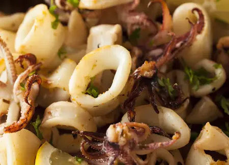 Calmars aux oignons