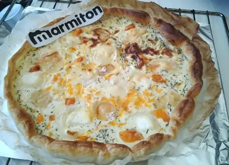 Quiche aux (restes de) fromages
