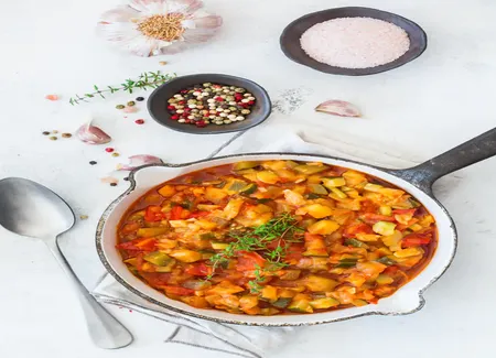 Ratatouille confite au four