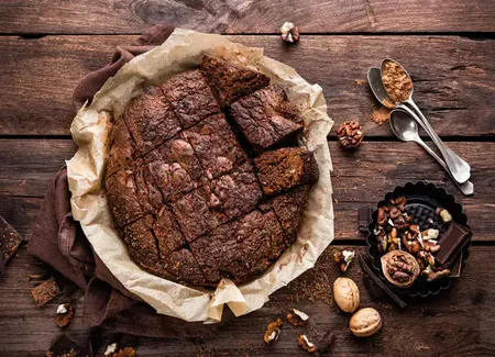 Gâteau au chocolat fondant et croustillant