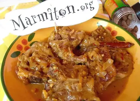 Curry d'agneau au lait de coco