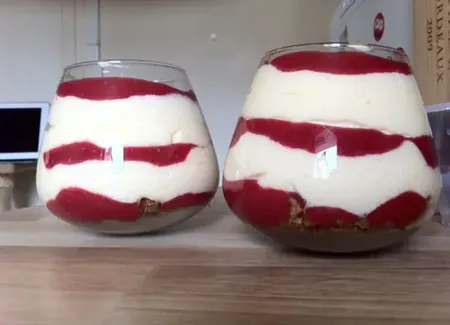 La verrine aux framboises et spéculoos de georgette