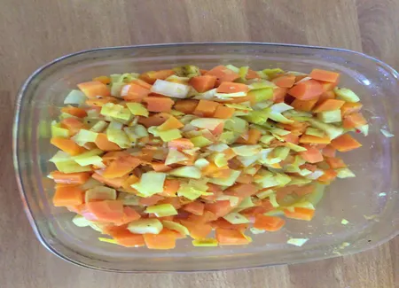 Poêlée de céléri rave, carotte et courge butternut au wok