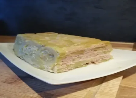 Pain de jambon aux courgettes et au gouda