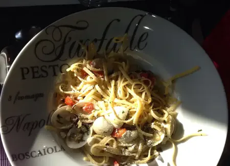 Linguines (pâtes) aux palourdes