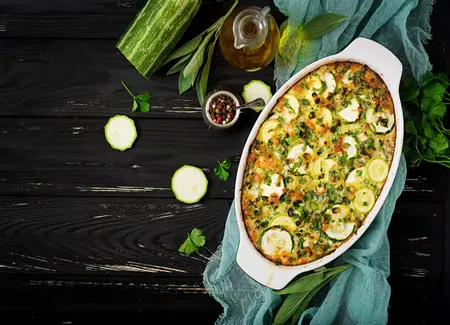 Gratin de courgettes light