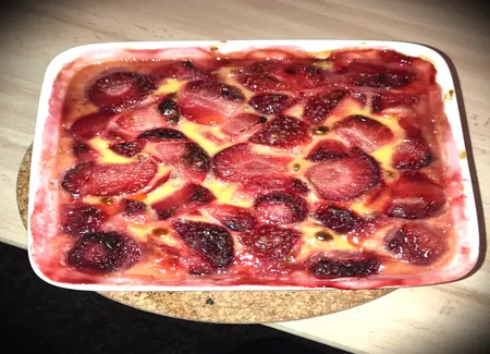 Gratin aux fruits rouges
