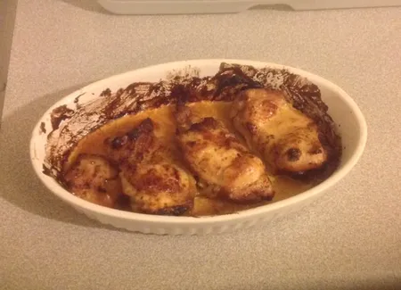 Poulet à la moutarde et au miel d'acacia