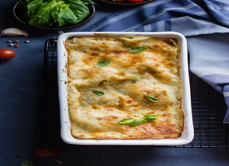 Lasagnes à la ricotta et aux épinards (rapide)