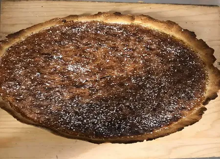 Tarte confiture de framboise et noix de coco