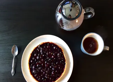 Tarte sablée aux myrtilles