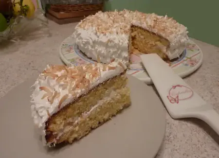 Gâteau moelleux coco citron vert