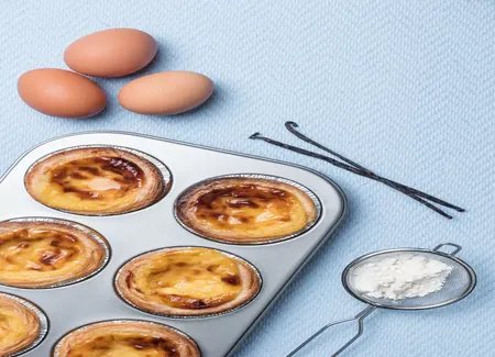 Tarte de natas à la vanille