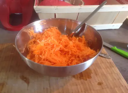 Carottes à la marocaine avec fleur d'oranger
