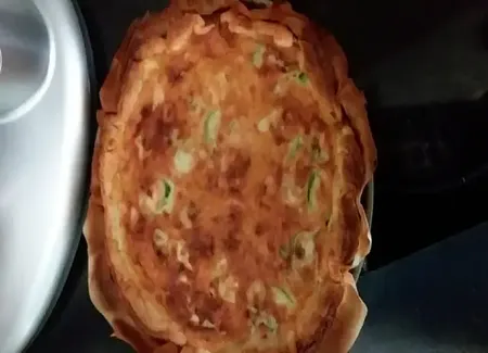 Quiche aux courgettes et au roquefort