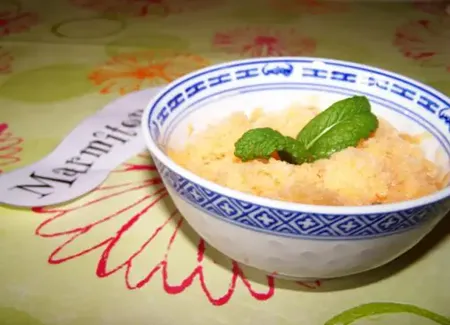 Granité de melon au miel et au porto