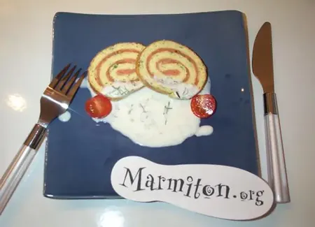 Roulade de saumon fumé
