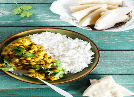 Curry de chou fleur aux pois chiches