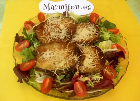 Beignets d'aubergine à la gaudoise