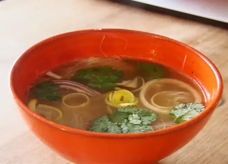 Vermicelles de riz aux légumes
