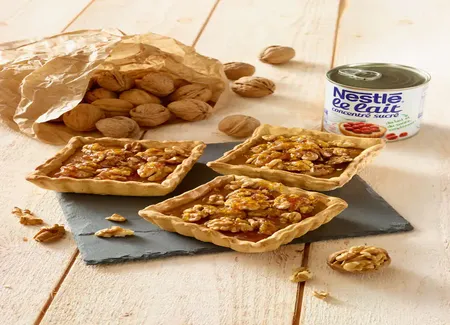 Tarte aux noix et dulce de leche