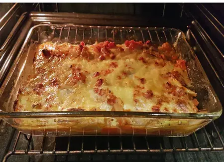 Fenouils gratinés à la tomate et au jambon