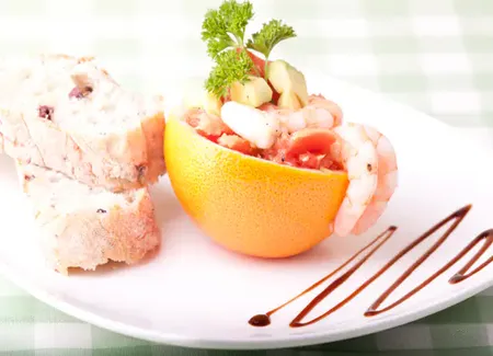 Pamplemousse aux crevettes tout simple