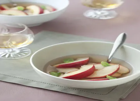 Salade de pêches blanches